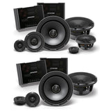Alpine HDZ-653S 6.5” 3-Way & HDZ-65CS 6.5” 2-Way Slim-fit Component Speaker Set