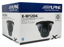 Load image into Gallery viewer, ALPINE X-W12D4 12&quot; 900 Watt RMS Car Audio Subwoofer DVC Dual-4ohm X-Series Sub
