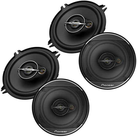 2 Pair Pioneer TS-A1371F 5-1/4" 5.25" 300W 3-Way Coaxial Car Audio Speakers