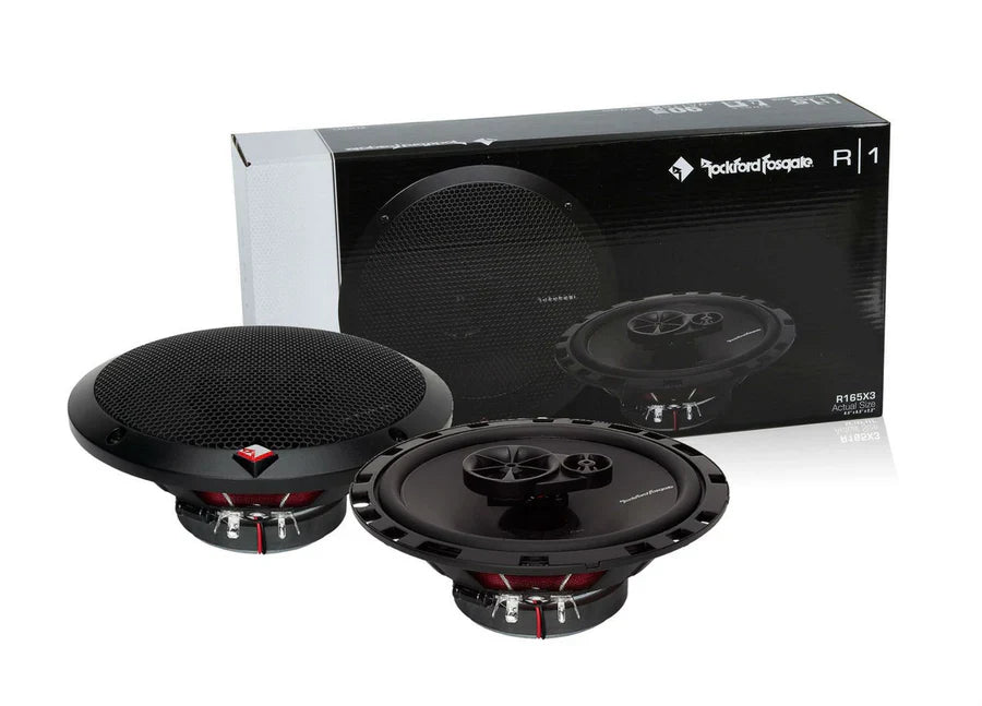6 Speakers Rockford Fosgate 6.5 Inch 3 Way Car Audio Coaxial Speakers Stereo