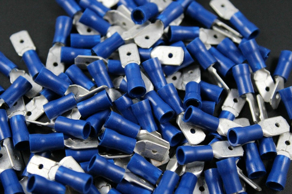 Install Bay BVMD250 Blue Vinyl Male Quick Disconnect 16-14 Gauge .250