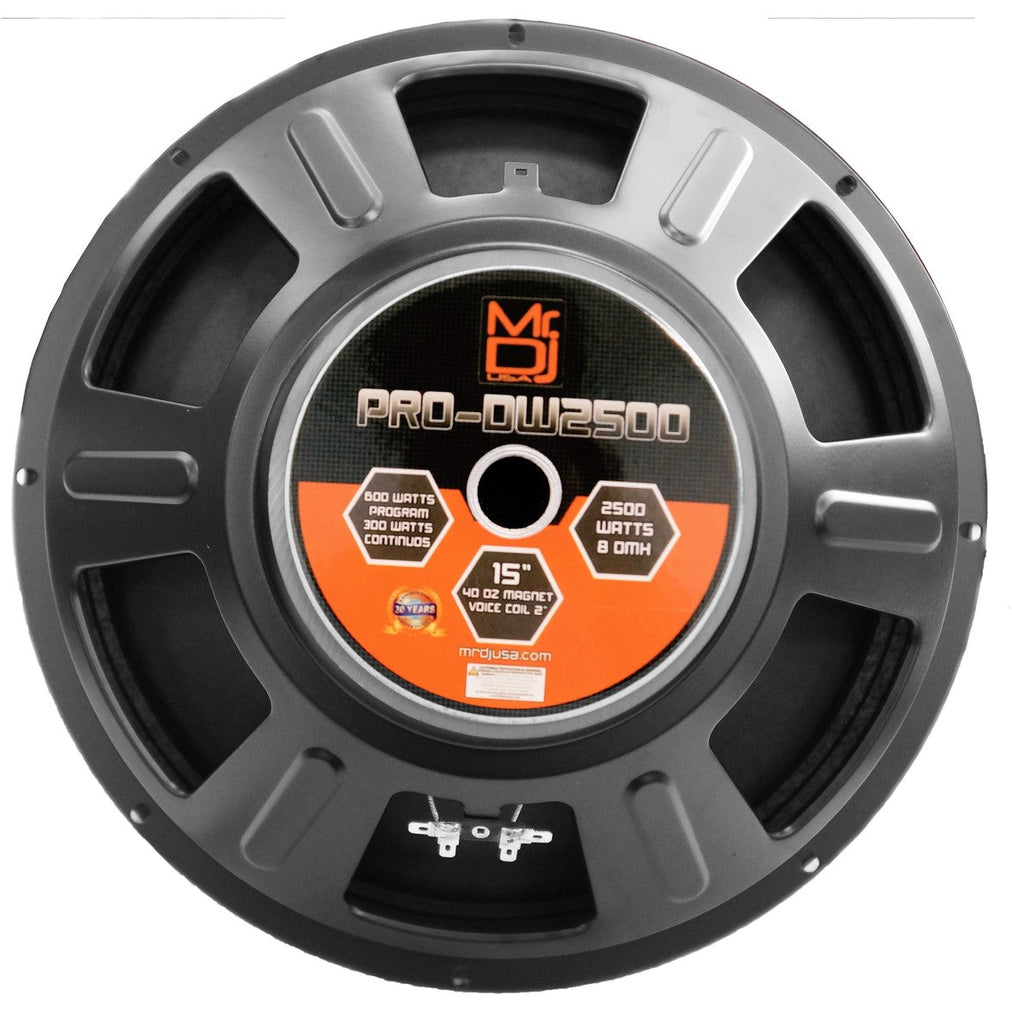 MR DJ PA DJ 15" Replacement Driver Woofer For Peavey PV115 Speaker
