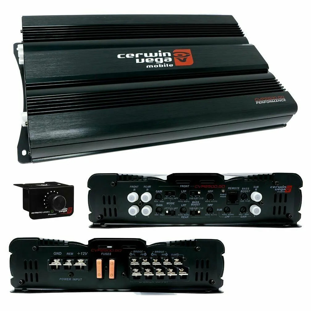 Cerwin Vega CVP2500.5D 2500W 5-Channel Car Audio Amplifier