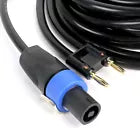 Load image into Gallery viewer, MR DJ CBSM100 100 Feet PRO PA DJ Speakon Male to Banana Plug Speaker Cable