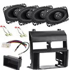 2 Cerwin Vega XED46 4x6" Speakers & Kit Harness For 1988-1994 GM C/K 1500, 2500