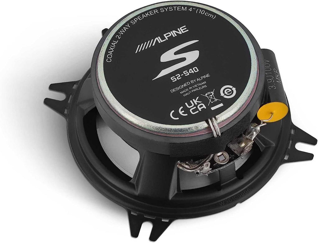 Alpine UTE-73BT Mech-less Digital Bluetooth with 2 S2-S40 4" 140 Watts 2-Way Speakers