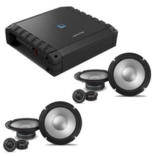 Charger l'image dans la galerie, Alpine S2-A36F 4-CH Class-D Amp + 2 Pair S2-S80C 8" Component Speaker