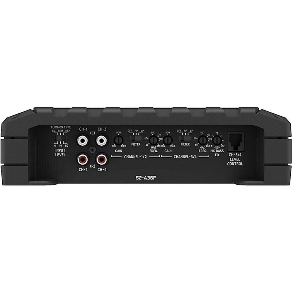 Alpine S2-A36F 600W Class-D 4-Channel Car Amplifier &2 Pair S2-S65 6.5" Coaxial Speakers