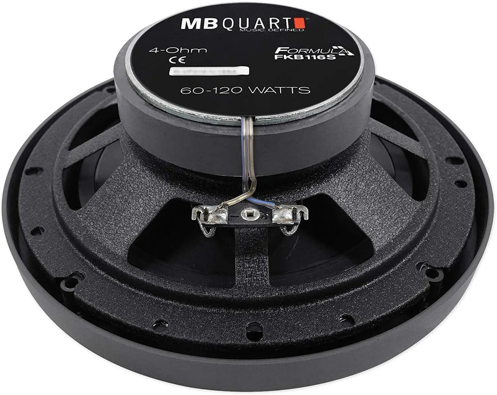 2 Pair MB QUART FKB116 6.5" 240W 2-Way Coaxial Car Speakers