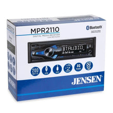 Charger l'image dans la galerie, Jensen MPR2110 Single Din Bluetooth Stereo AM/FM Kit Harness Ant Fit 95-02 GM Pickup Bundle