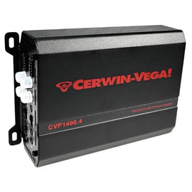Cerwin Vega CVP1400.4 4 CH 1400W Amplifier & 2 PROMID65P 500W 6.5