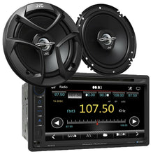 Charger l&#39;image dans la galerie, Power Acoustik PD-651B Double DIN Bluetooth DVD/CD Car Stereo + 2 x JVC 6.5&quot; Speakers