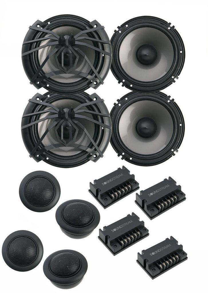 2 Soundstream AC.6 Arachnid Series 6.5" Component Set; 100w, 4-ohm