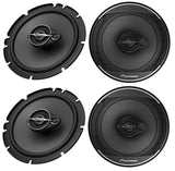 2 Pairs Pioneer TS-A1678S 320W Max/70W RMS 3-Way Speaker