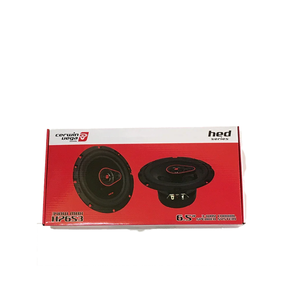 Cerwin Vega CVP1400.4 4CH Amplifier + 2 H7653 6.5" Car Speakers
