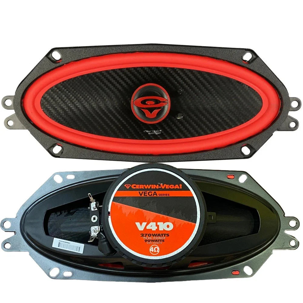 V410 4x10" B-Pillar Speakers Harness Fit 1982-93 S-10 & 1982-90 GMC S-15