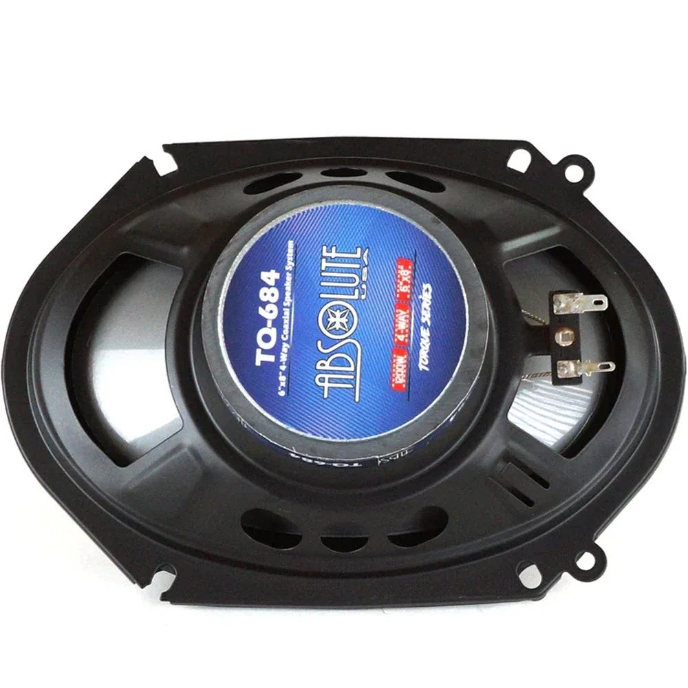 Absolute TQ-654 6.5" + TQ-684 6x8" 4-Way Speaker Fit 1987-1993 Ford Mustang