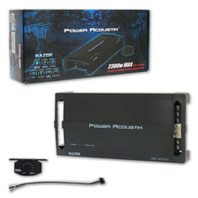 Charger l&#39;image dans la galerie, Power Acoustik RZ1-2300D RAZOR Series Monoblock Amplifier + 8 Gauge AMP Kit