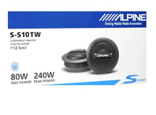 Charger l&#39;image dans la galerie, 2 Alpine S-S10TW 240W S-Series 1&quot; Silk Dome Tweeter Set