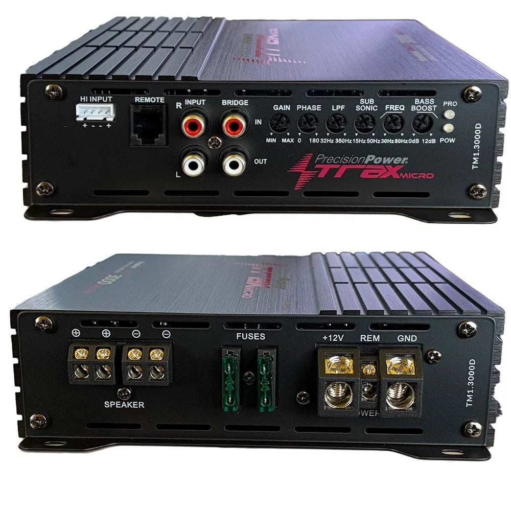 2 Cerwin Vega CVP12D4 12" Car Subwoofers & TM1.3000D 3000W Micro Mono Amplifier