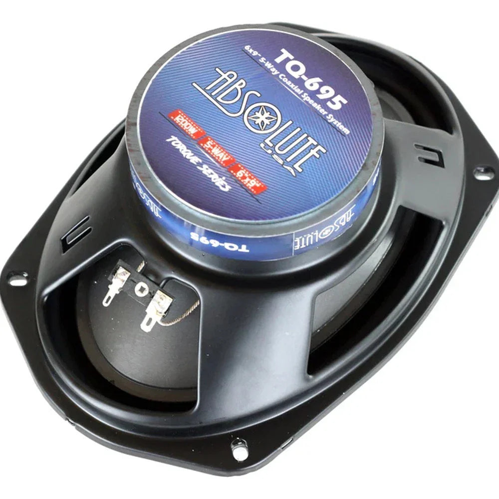 Absolute TQ-695 6x9" 600W 5 Way Speakers & 6x9" Speaker Box