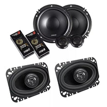 Charger l&#39;image dans la galerie, Cerwin Vega XED650C 61/2&quot; component &amp; XED46 4X6&quot; Coaxial Car/truck speakers