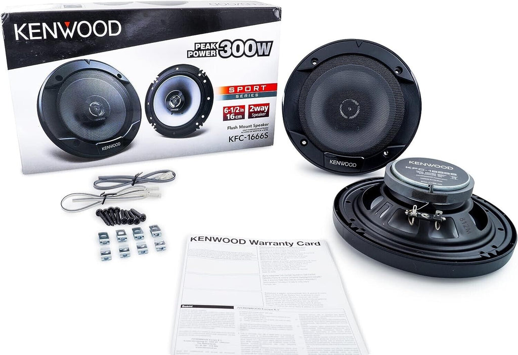 Kenwood KFC-1666S + KFC-6966S 300W 2-Way With 6.9" 400W 3-Way Coaxial Car Speakers Packages