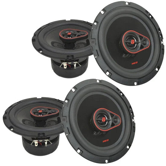 Cerwin Vega CVP1400.4 4CH Amplifier + 2 H7653 6.5" Car Speakers