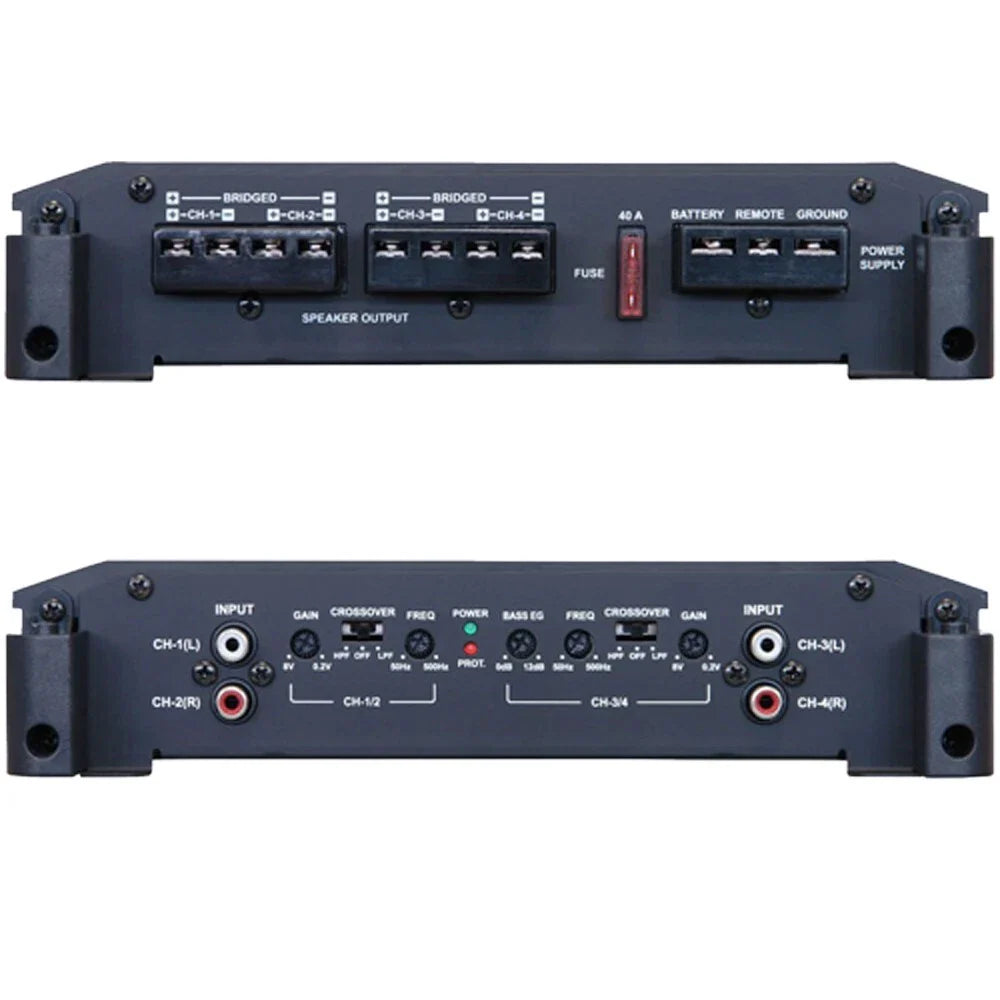 Alpine BBX-F1200 4CH Amplifier + 2 6x8" Speakers Fit 1999-2014 Ford F150