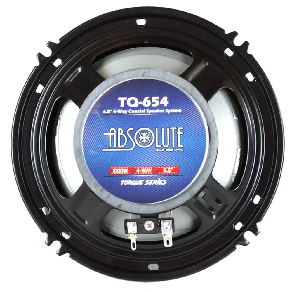 Absolute TQ-654 6.5" + TQ-684 6x8" 4-Way Speaker Fit 1987-1993 Ford Mustang