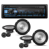 Alpine UTE-73BT Mech-Less Media Receiver & 2 Pair S2-S80C Type S 8