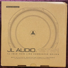 Load image into Gallery viewer, JL Audio 12TW1-4 TW1 Series thin-line 12" 4-ohm subwoofer