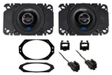 Alpine 140w Front Factory Speaker Replacement Kit For 1997-2002 Jeep Wrangler TJ