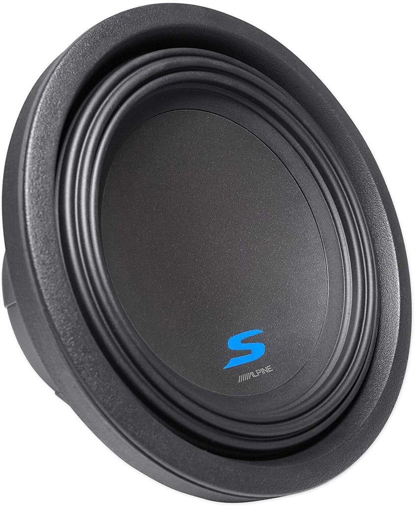 Alpine S-W10D2 Car Subwoofer 1800W 10" Dual 2 Ohm Car Subwoofer with Ported Box