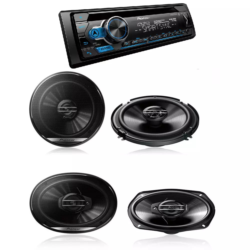 Pioneer DEH-S4220BT CD Receiver Built-in Bluetooth & 6-1/2" + 6"x9" Speakers