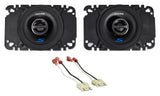 Alpine 140W Front Factory Speaker Replacement Kit For 1987-1995 Jeep Wrangler YJ