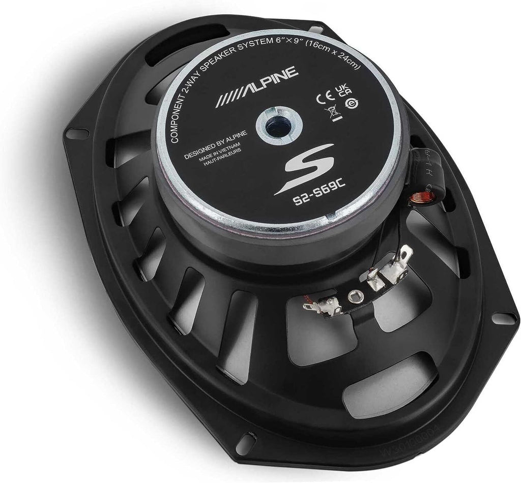 Alpine S Series S2-S69C 6x9" Hi-Res Component Car Audio Speaker System