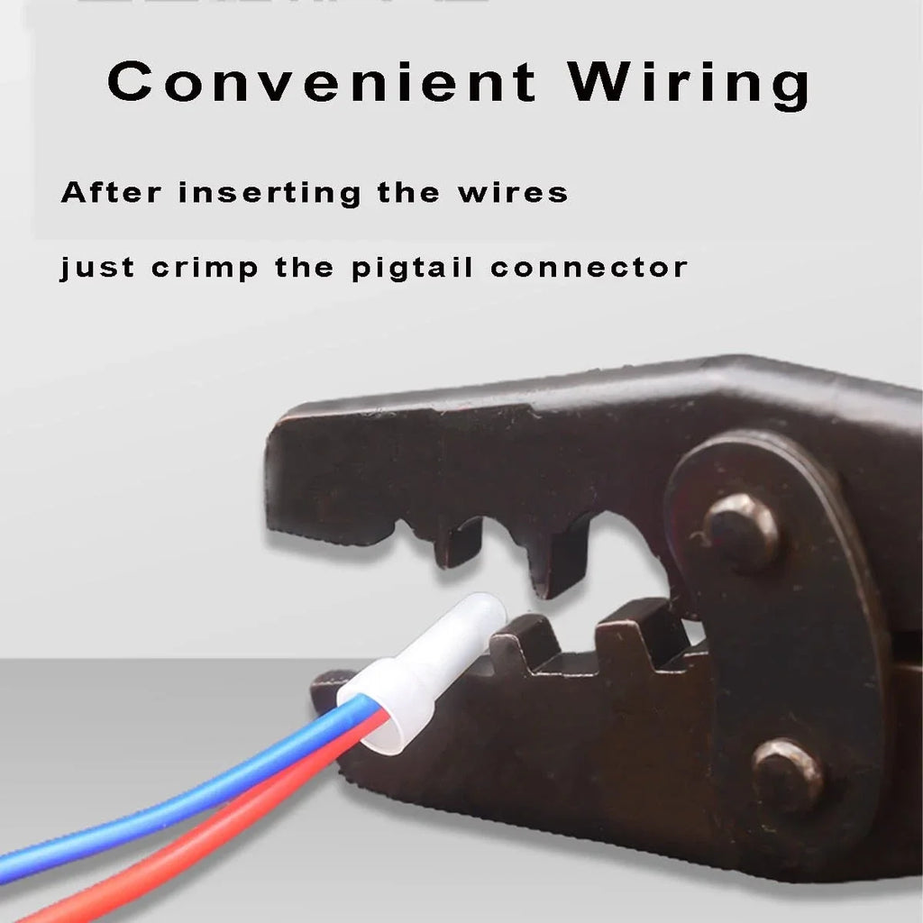 Quality Electrical Seamless Crimp Caps Nylon Connector 16-22 Gauge 200 Pcs Crimp Cap Nylon Connector