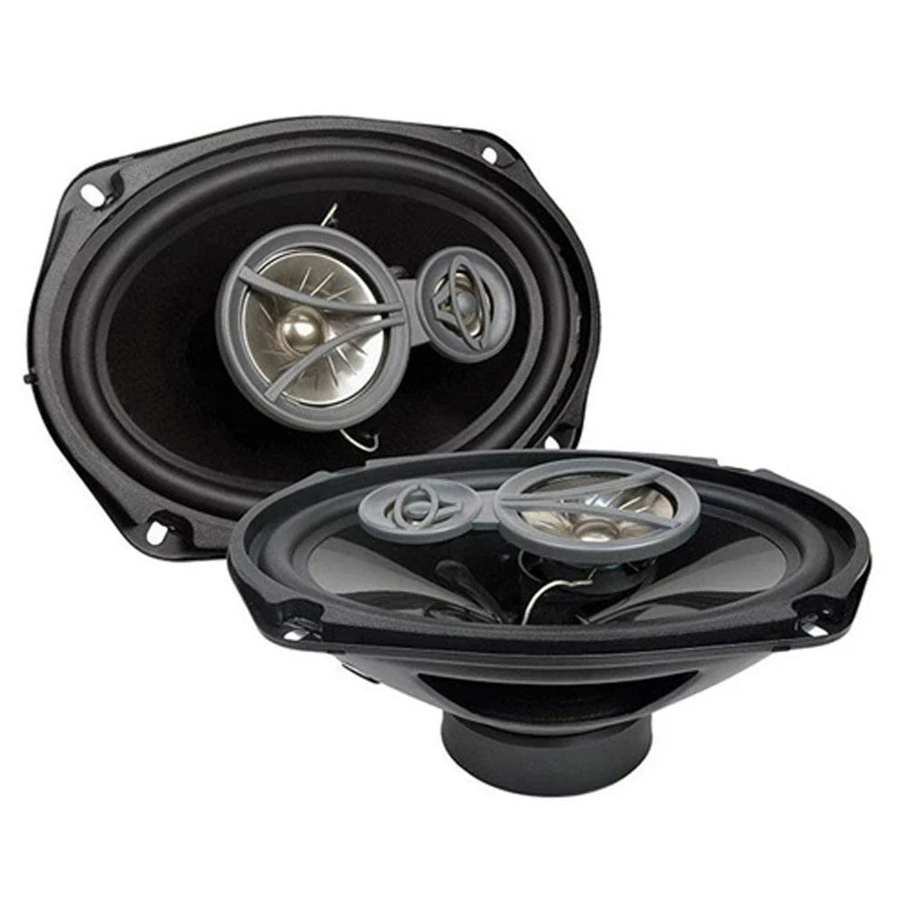 Alpine 4-Ch 600W Amplifier & 6.5" Component & 6x9" Coax Speakers & 4G Amp Kit & Tape