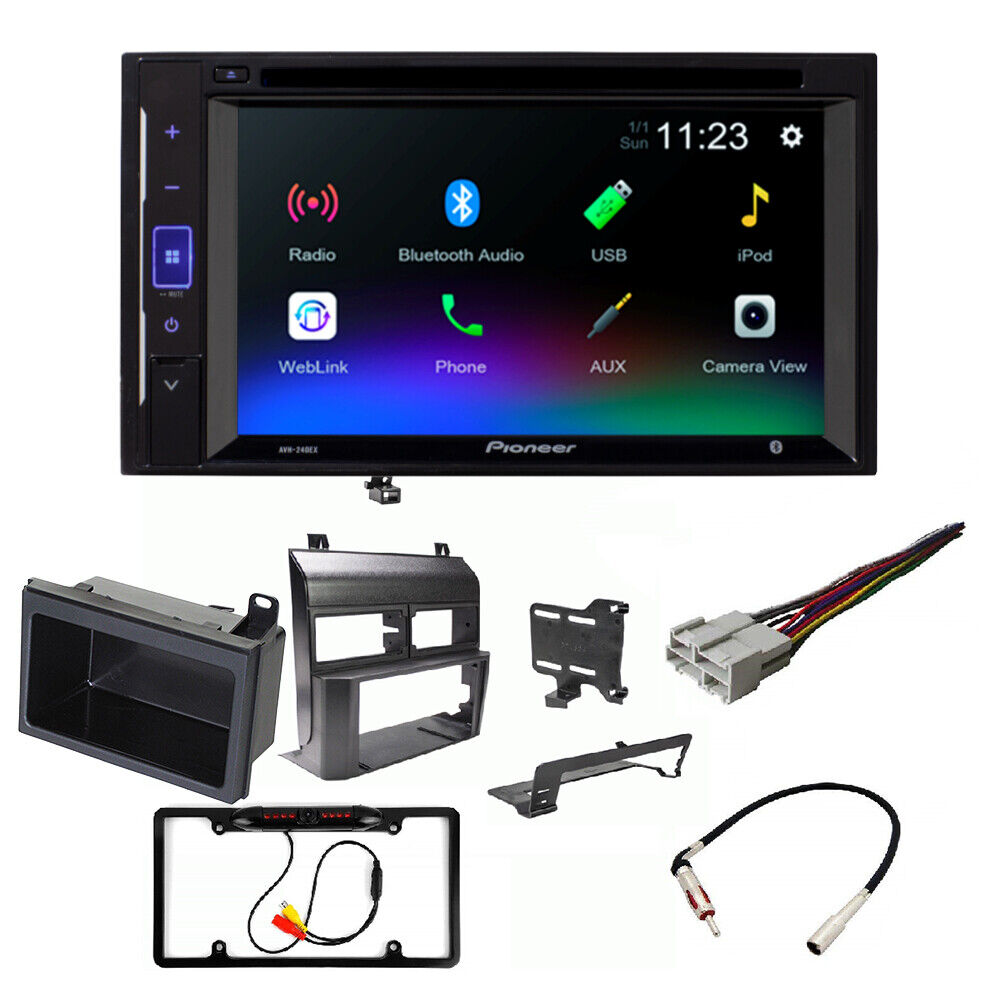 Pioneer AVH-241EX Double DIN DVD Camera Dash install Kit Fit Chevy GM 1988-94 Full Size Trucks