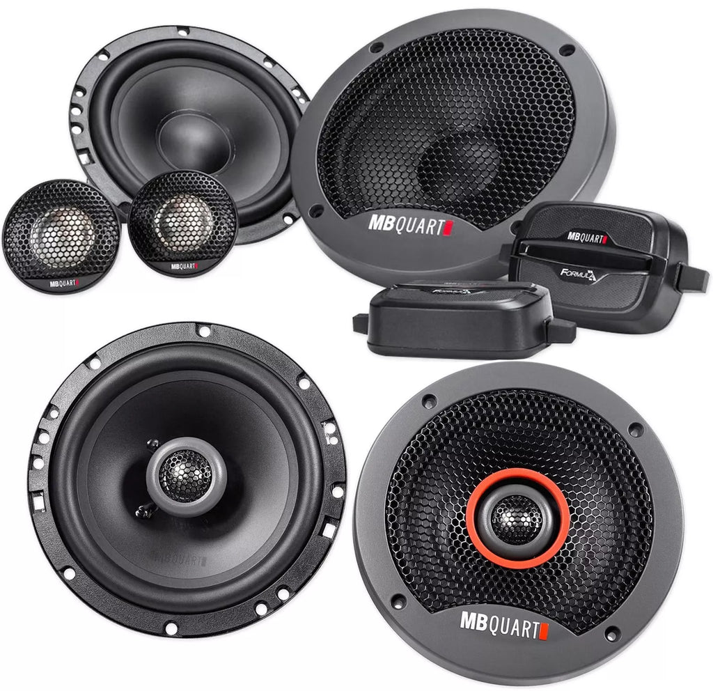 MB QUART FSB216 6.5" 280W Component Speakers & FKB116 6.5" 240W Coaxial Car Speakers