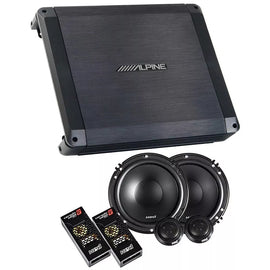 Alpine BBX-T600 2 Channel Car Audio Amplifier & 2 300W 6-1/2