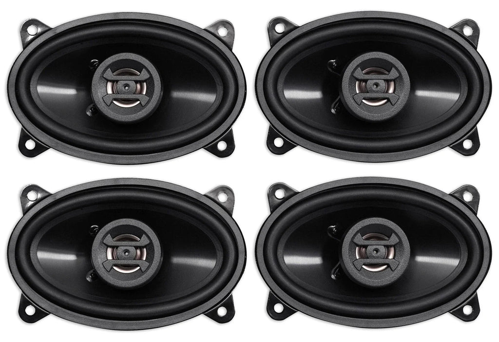 2 Pairs Hifonics ZS46CX ZEUS 4×6 Inch Speakers
