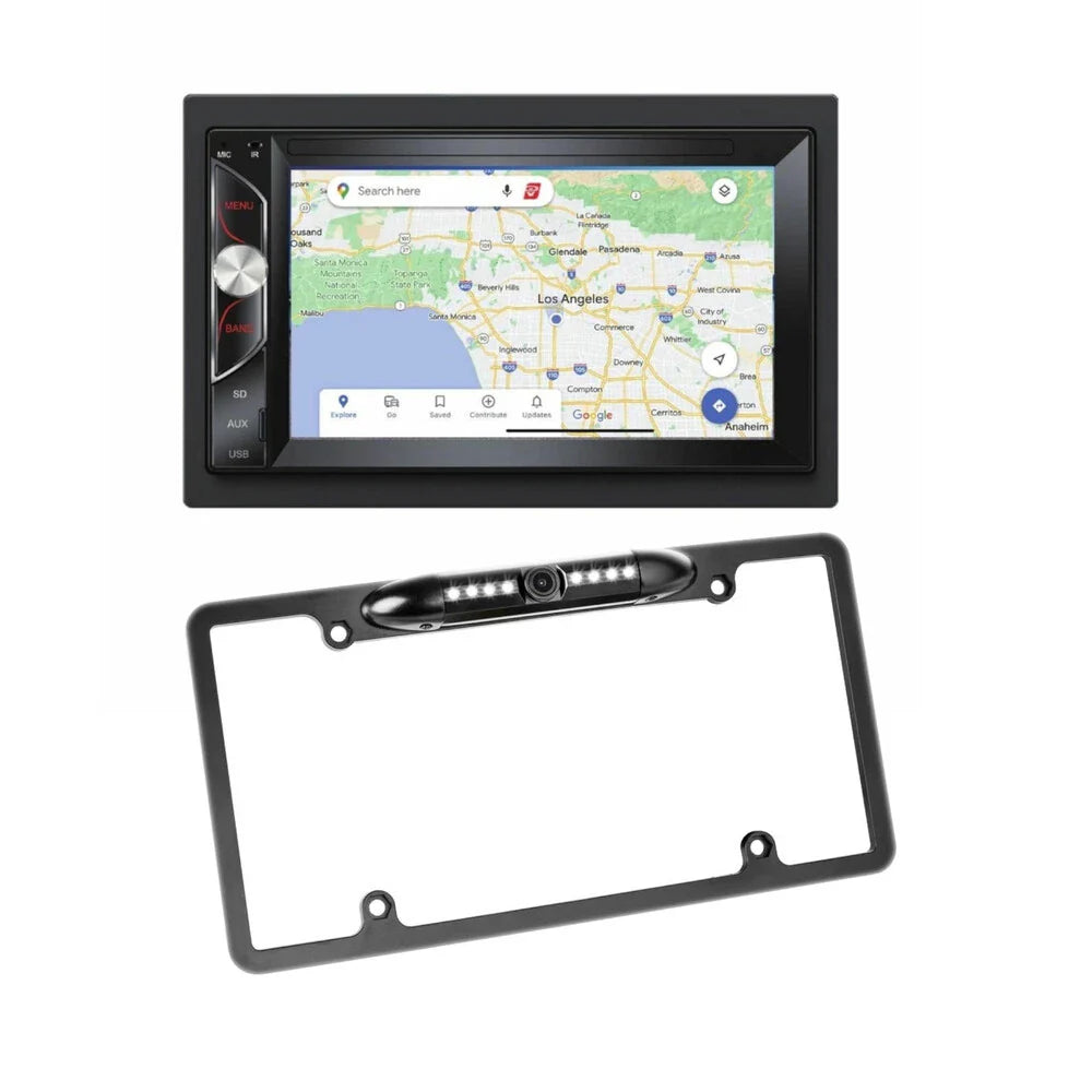 Cerwin Vega CV62BM 6.2” Double Din Multimedia Receiver + Camera