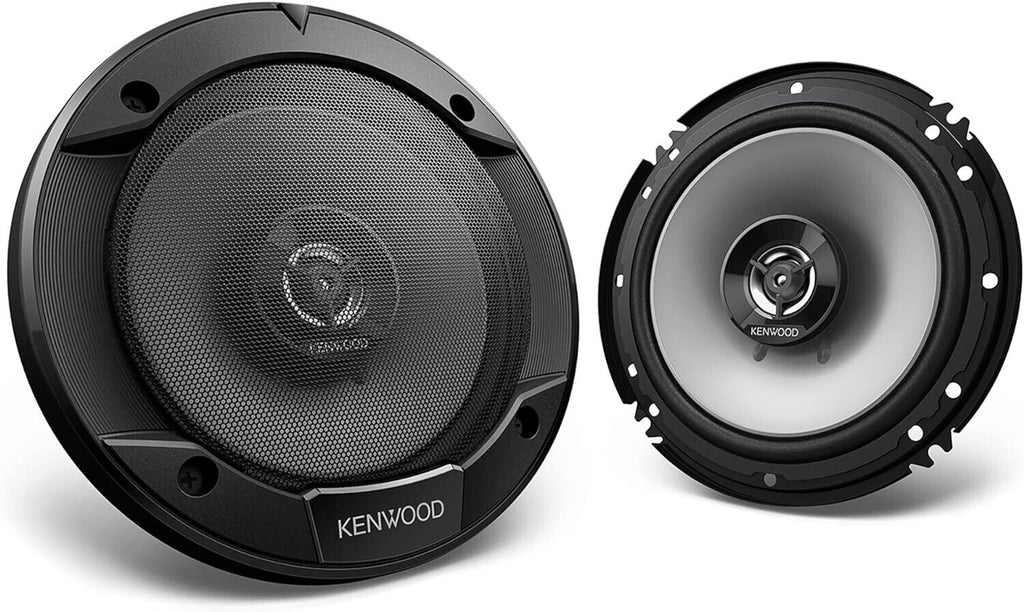 2 Pairs Kenwood KFC-1666S 600W 6.5" KFC 2-Way Coaxial Car Speakers + Magnet Phone Holder Bundle