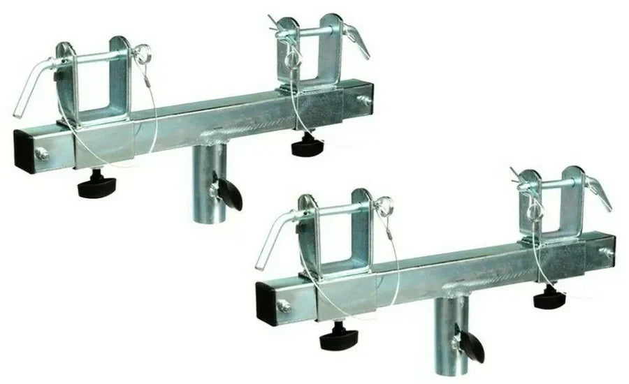 MR DJ Light Duty Crank Stand + Truss T-Bar Adapter Pair