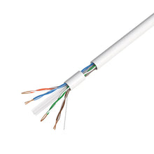 Load image into Gallery viewer, 500' Cat6 Ethernet White Bulk Network Cable 23AWG 600Mhz UL Bare Solid Copper Wire UTP 500' White