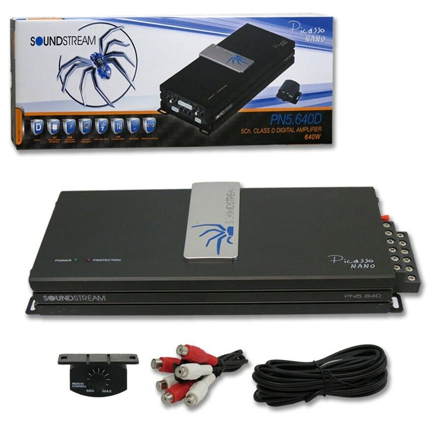 Soundstream PN5.640D Picasso Nano Series Class D 5ch Amplifier