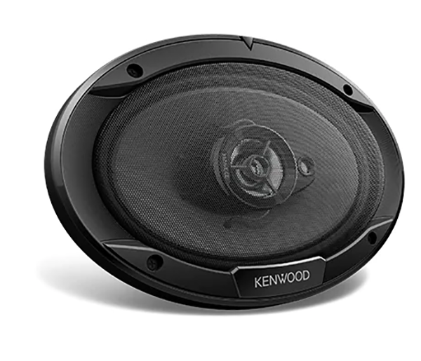 Kenwood KFC-6966S 6x9" 400-Watt 4-ohm Sport Series 3-Way Speakers + 6x9" Angle MDF Box