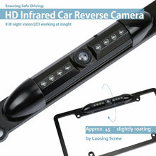 Charger l'image dans la galerie, Cache Night Vision Car License Plate Rearview Black Camera